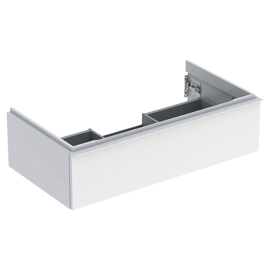 Élement inférieur ICON
88,8 x 24,7 x 47,6 cm
élément à 1 tiroir
poignée: blanc/revêtu par
poudre mat