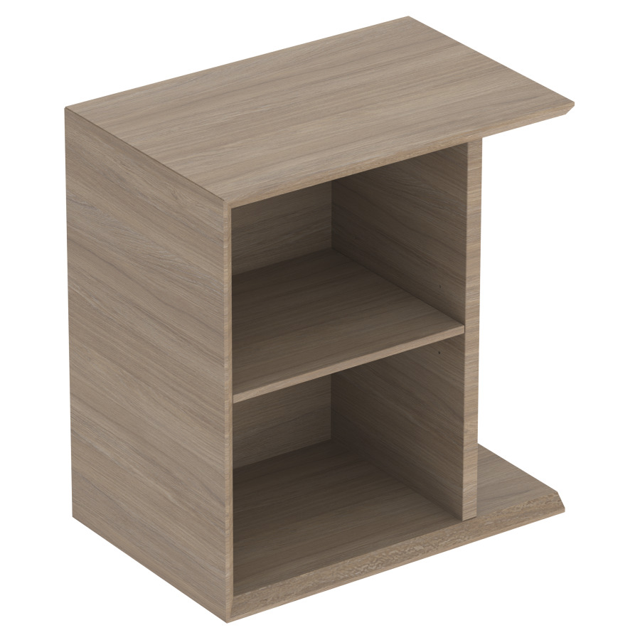 Elément latérale ICON
37,0 x 40,0 x 24,5 cm
armoire de tablette, ouverte
1 tablette