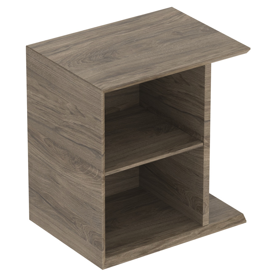 Elément latérale ICON
37,0 x 40,0 x 27,3 cm
armoire de tablette, ouverte
1 tablette