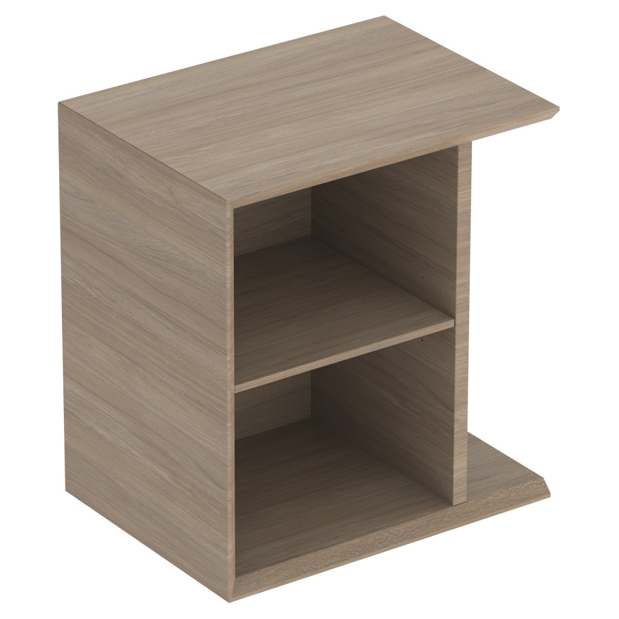 Elément latérale ICON
37,0 x 40,0 x 27,3 cm
armoire de tablette, ouverte
1 tablette