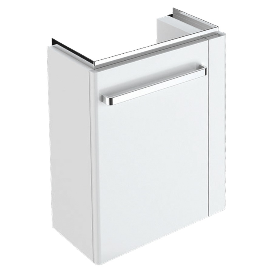 Élément inférieur RENOVA
COMPACT
44,8 x 60,4 x 22,2 cm
armoire de tablette, 1 porte
avec porte-serviettes à droite
Corps: blanc mat
Front: blanc ultrabrillant
pour lave-mains 221 239
avec trou robinet à gauche