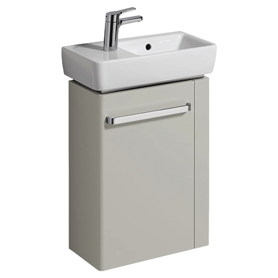 Élément inférieur RENOVA
COMPACT
44,8 x 60,4 x 22,2 cm
armoire de tablette, 1 porte
avec porte-serviettes à droite
Corps: gris clair
Front:gris clair ultrabrillant
pour lave-mains 221 239
avec trou robinet à gauche