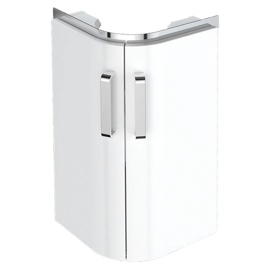 Élément inférieur  RENOVA Compact
42.5 x 60.4 x 30 cm
armoire de tablette, 2&nbsp;portes
Corps: blanc mat
Front: blanc ultrabrillant
pour lave-mains 221243