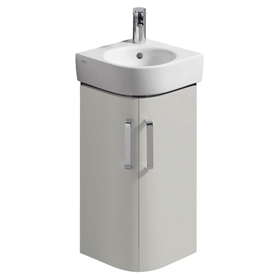 Élément inférieur  RENOVA Compact
42.5 x 60.4 x 30 cm
armoire de tablette, 2&nbsp;portes
Corps: gris clair
Front: gris clair ultrabrillant
pour lave-mains 221243