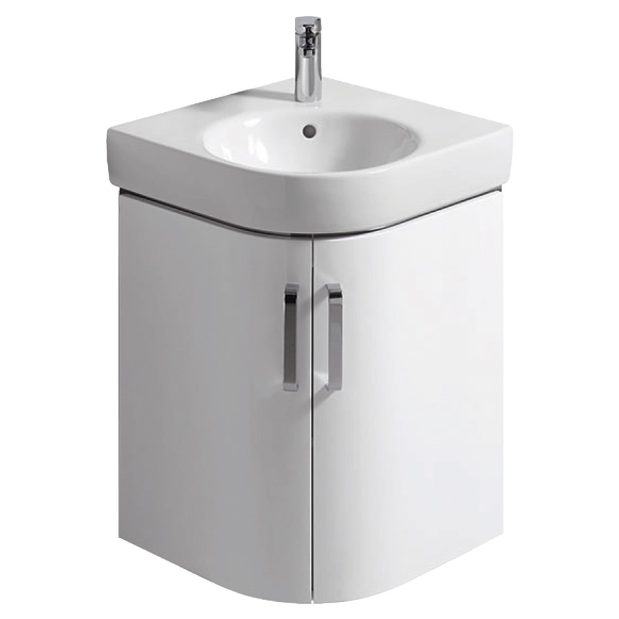 Élément inférieur RENOVA
COMPACT
69,0 x 60,4 x 48,2 cm
armoire de tablette, 2 portes
Corps: blanc mat
Front: blanc ultrabrillant
pour lavabo d'angle 211 605