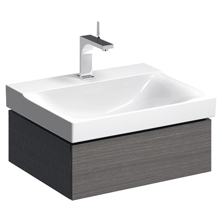 Élément inférieur XENO²
58,0 x 22,0 x 46,2 cm
élément à 1 tiroir
éclairage LED, 3000 K
pour lavabo 211 516
gris