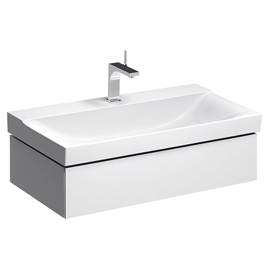 Élément inférieur XENO²
88,0 x 22,0 x 46,2  cm
élément à 1 tiroir
éclairage LED, 3000 K
pour lavabo 211 517
blanc