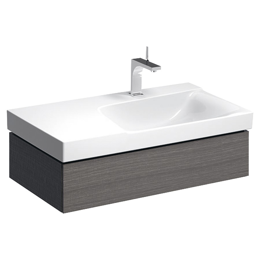 Élément inférieur XENO²
88,0 x 46,2 x 22,0 cm
élément à 1 tiroir
éclairage LED, 3000 K
pour lavabo 211 519
gris