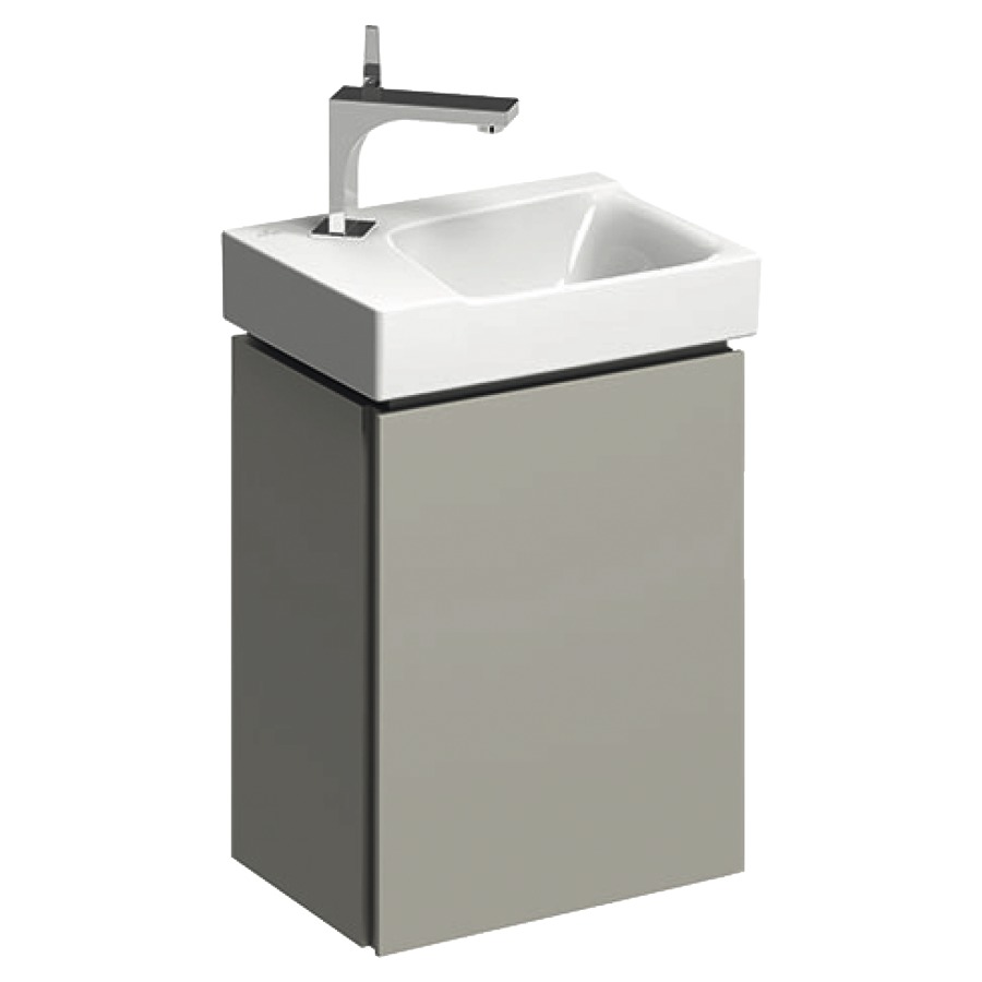 Élément inférieur XENO²
38,0 x 52,5 x 26,5 cm
armoire de tablette, 1 porte
charnières à gauche où
à droite, grège