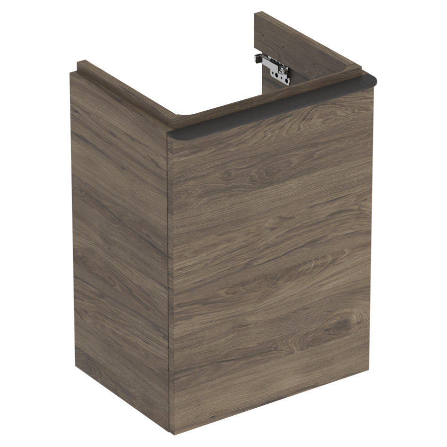 Élément inférieur SMYLE SQUARE
44,2 x 61,7 x 35,6 cm
armoire de tablette, 1 porte
charnières à droite
pour lave-mains 221 249
