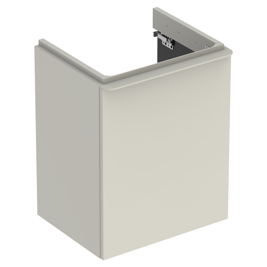 Élément inférieur SMYLE SQUARE
49,2 x 61,7 x 40,6 cm
armoire de tablette, 1 porte
charnières à gauche
pour lave-mains 221 250