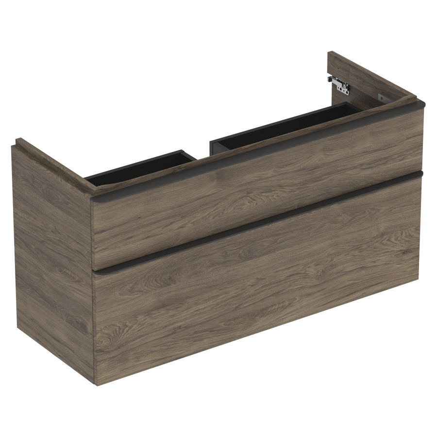 Élément inférieur SMYLE SQUARE
118,4 x 61,7 x 47,0 cm
élément à 2 tiroirs
pour lavabo 211 394