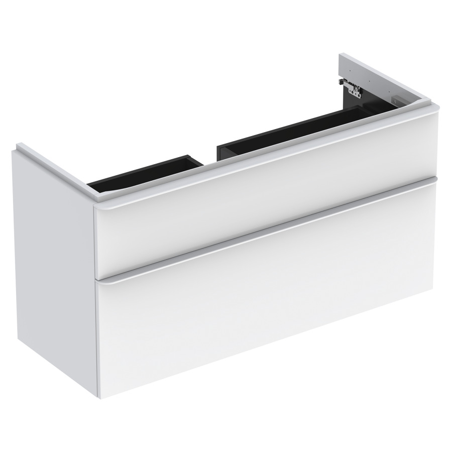Élément inférieur SMYLE SQUARE
118,4 x 61,7 x 47,0 cm
élément à 2 tiroirs
pour lavabo 211 394