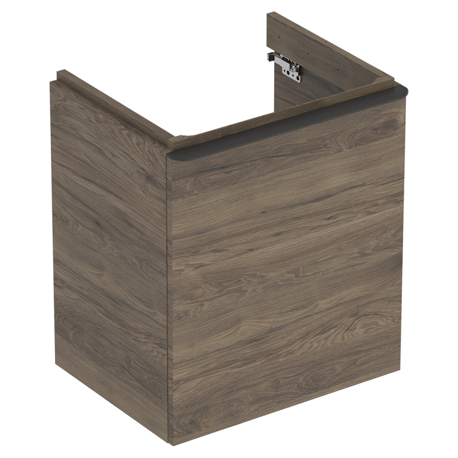 Élément inférieur SMYLE SQUARE
53,6 x 61,7 x 43,3 cm
armoire de tablette, 1 porte
charnières à droite
pour lavabo 211 390