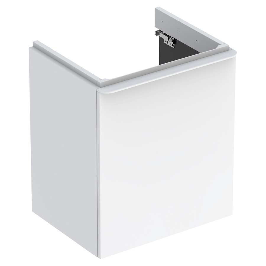 Élément inférieur SMYLE SQUARE
53,6 x 61,7 x 43,3 cm
armoire de tablette, 1 porte
charnières à droite
pour lavabo 211 390