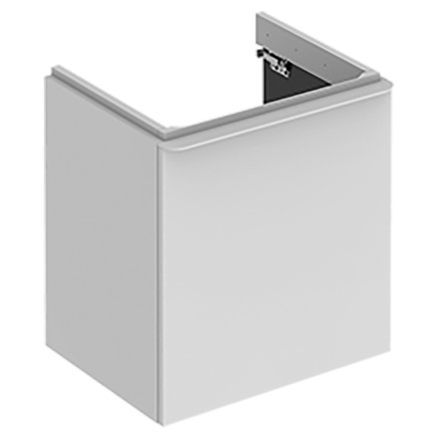 Élément inférieur SMYLE SQUARE
53,6 x 61,7 x 43,3 cm
armoire de tablette, 1 porte
charnières à gauche
pour lavabo 211 390