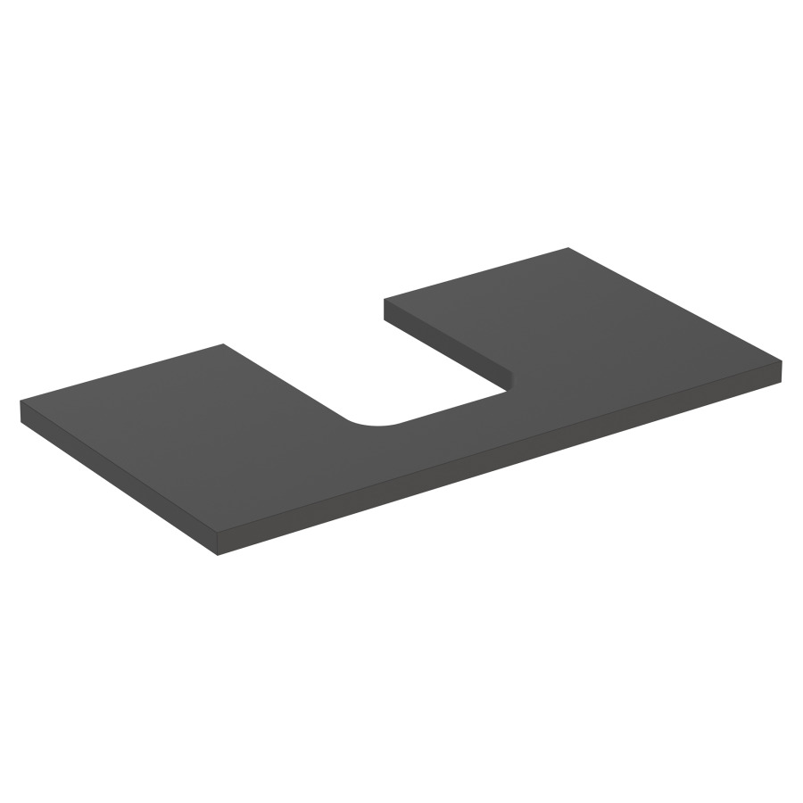 Plaque de recouvrement ONE
75,0 x 3,0 x 47,0 cm
pour lavabo à poser, forme de
coupelle, découpe au centre