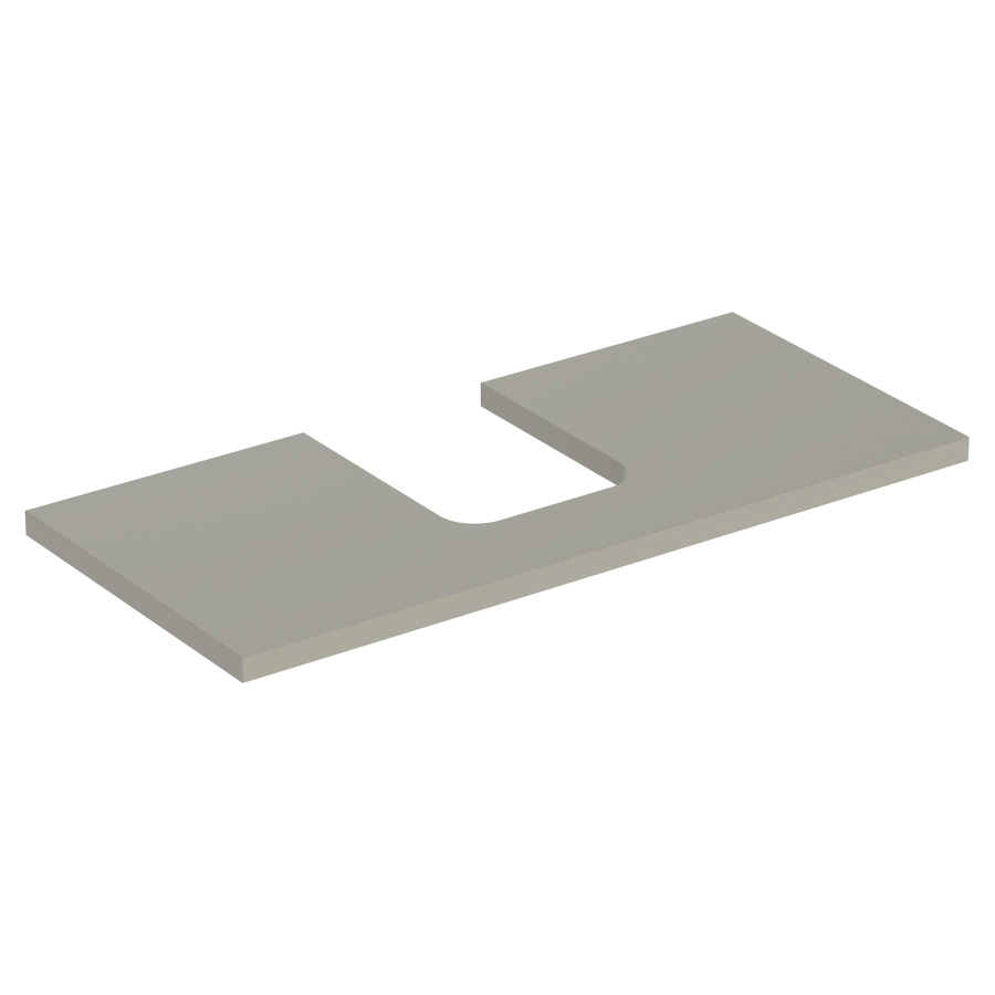 Plaque de recouvrement ONE
105,0 x 3,0 x 47,0 cm
pour lavabo à poser, forme de
coupelle, découpe au centre