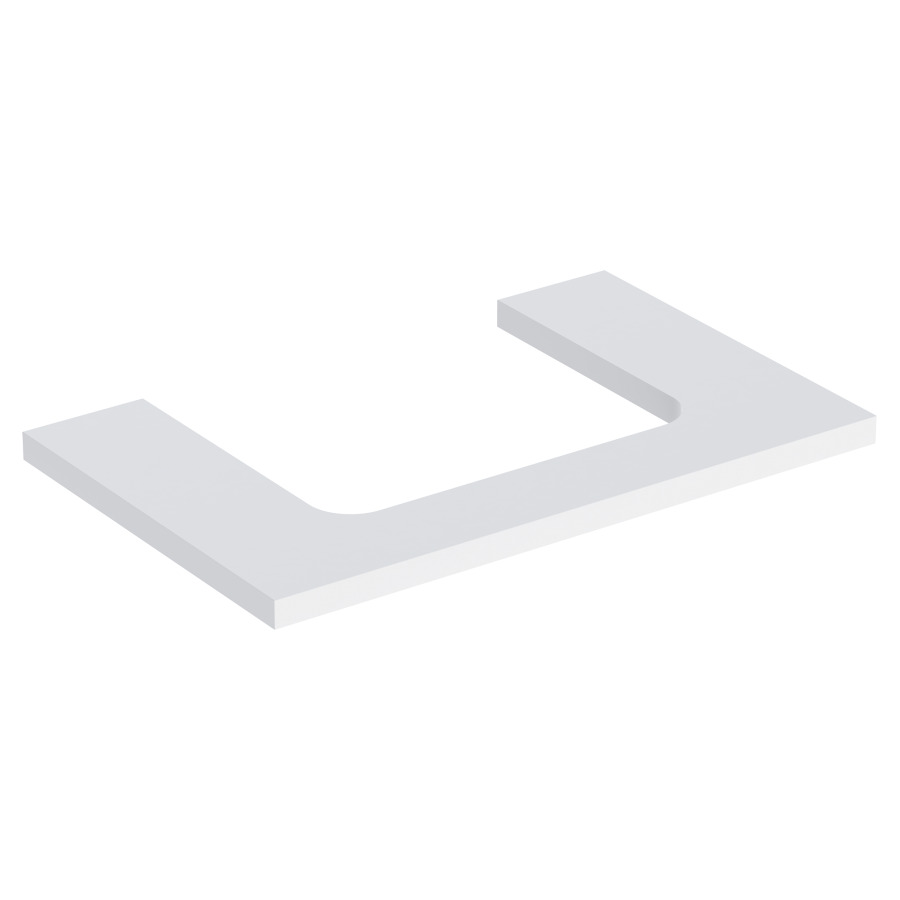 Plaque de recouvrement ONE
75,0 x 3,0 x 47,0 cm
pour lavabo à poser découpe au
centre