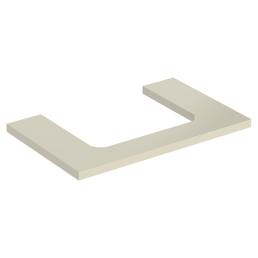 Plaque de recouvrement ONE
75,0 x 3,0 x 47,0 cm
pour lavabo à poser découpe au
centre