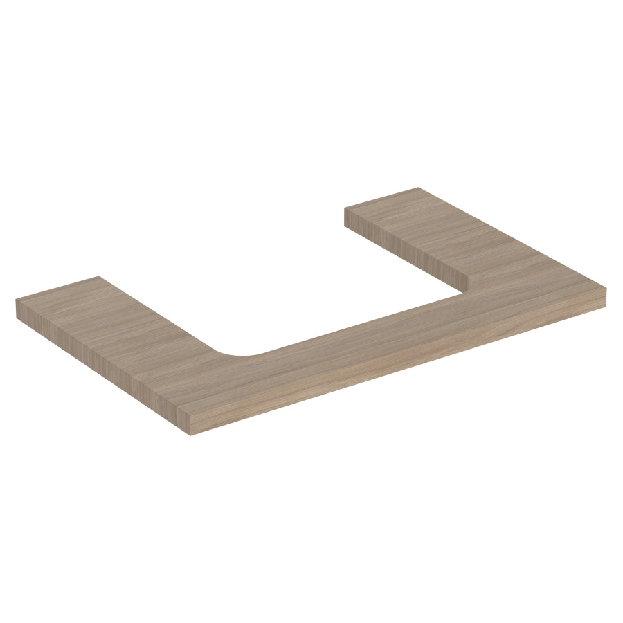 Plaque de recouvrement ONE
75,0 x 3,0 x 47,0 cm
pour lavabo à poser découpe au
centre