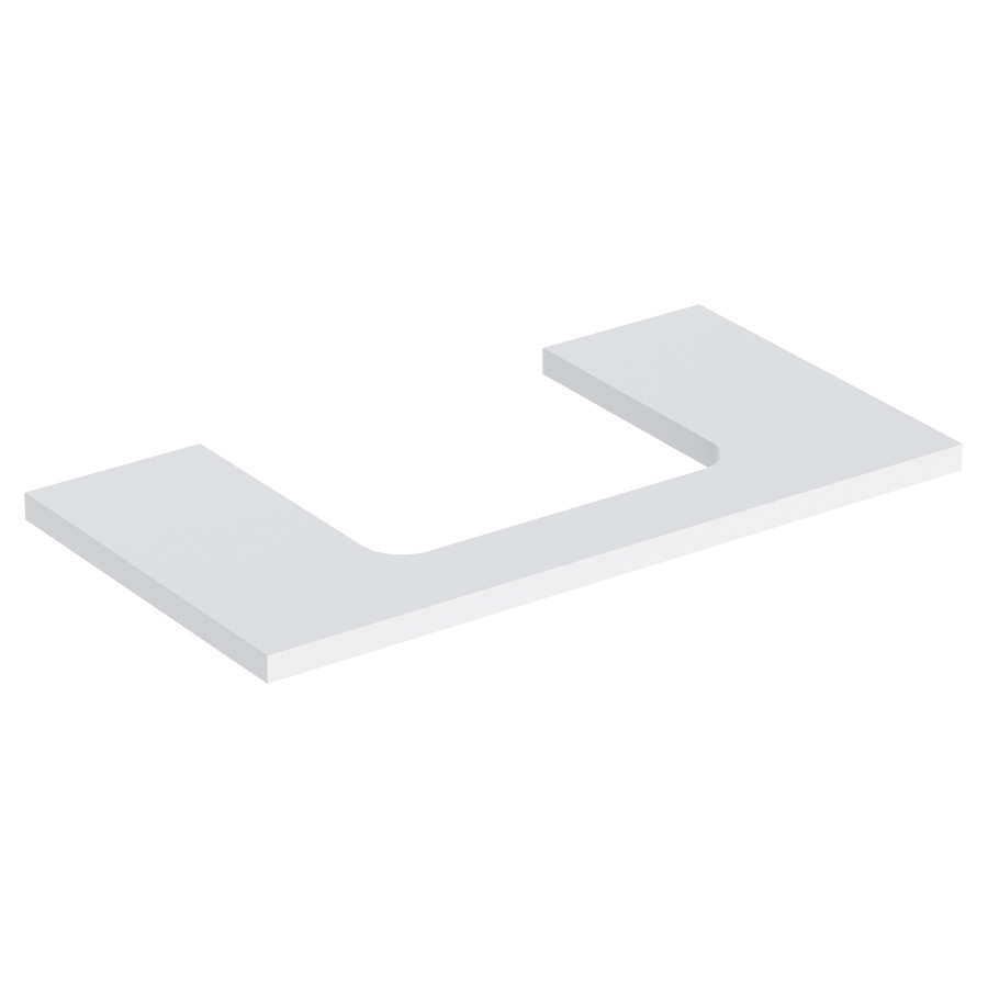 Plaque de recouvrement ONE
90,0 x 3,0 x 47,0 cm
pour lavabo à poser découpe au
centre