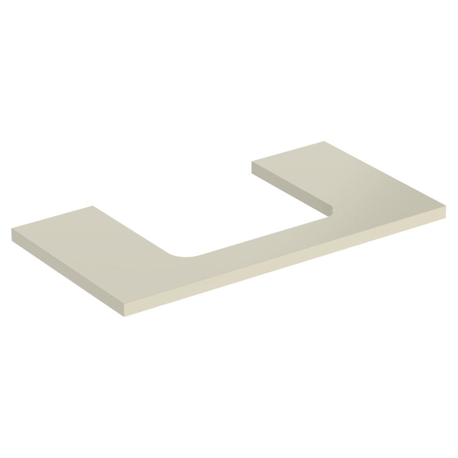 Plaque de recouvrement ONE
90,0 x 3,0 x 47,0 cm
pour lavabo à poser découpe au
centre