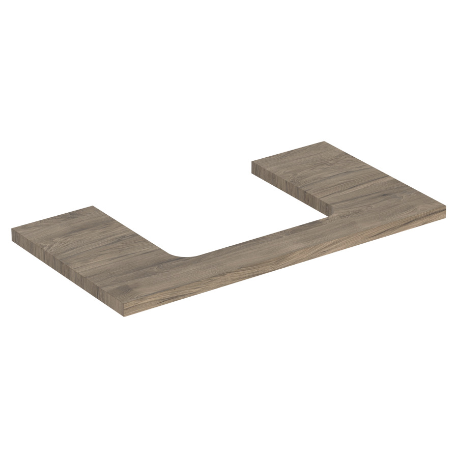 Plaque de recouvrement ONE
90,0 x 3,0 x 47,0 cm
pour lavabo à poser découpe au
centre
