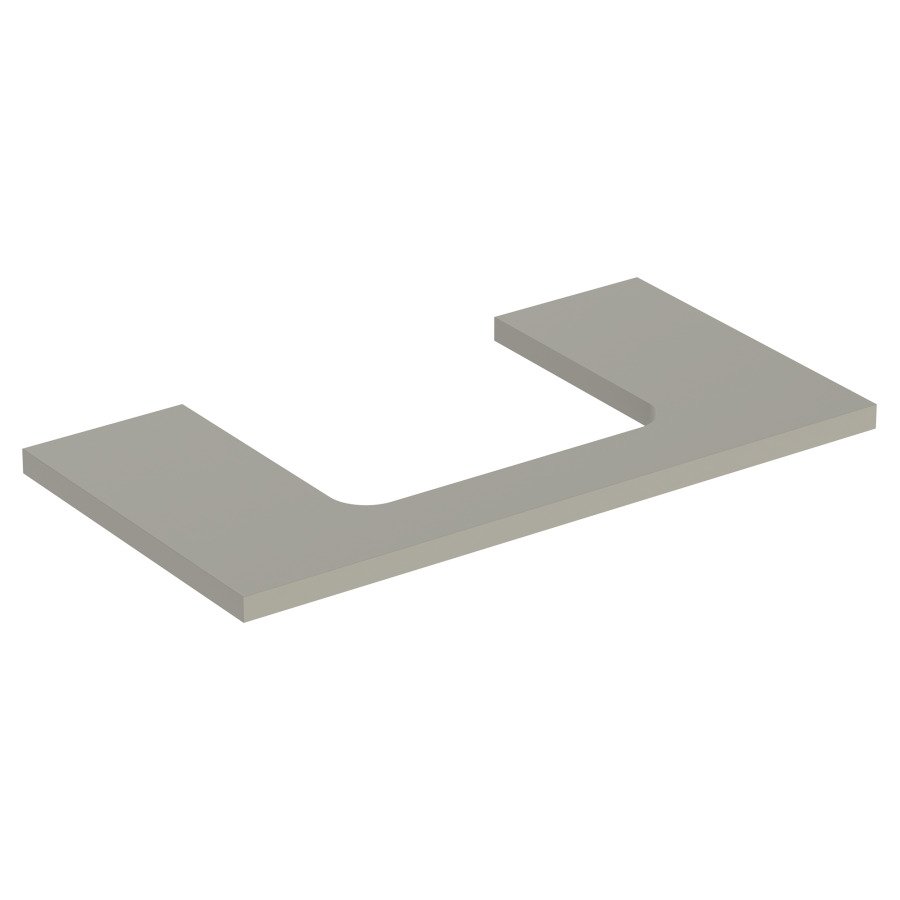 Plaque de recouvrement ONE
90,0 x 3,0 x 47,0 cm
pour lavabo à poser découpe au
centre