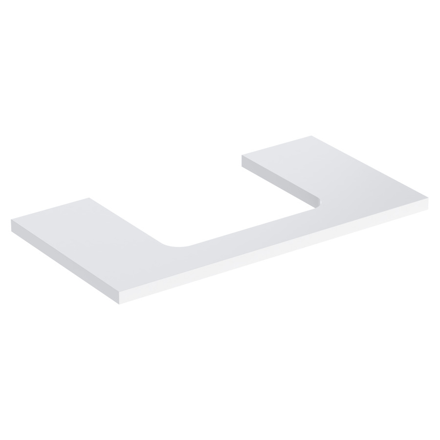 Plaque de recouvrement ONE
90,0 x 3,0 x 47,0 cm
pour lavabo à poser découpe au
centre