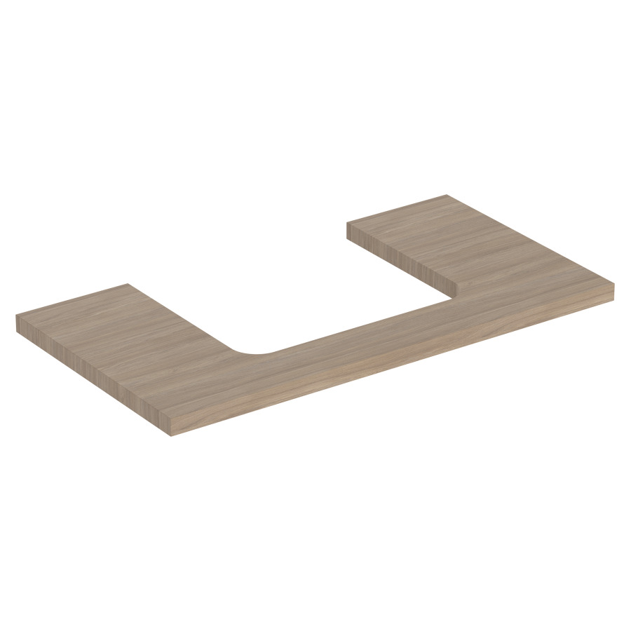 Plaque de recouvrement ONE
90,0 x 3,0 x 47,0 cm
pour lavabo à poser découpe au
centre