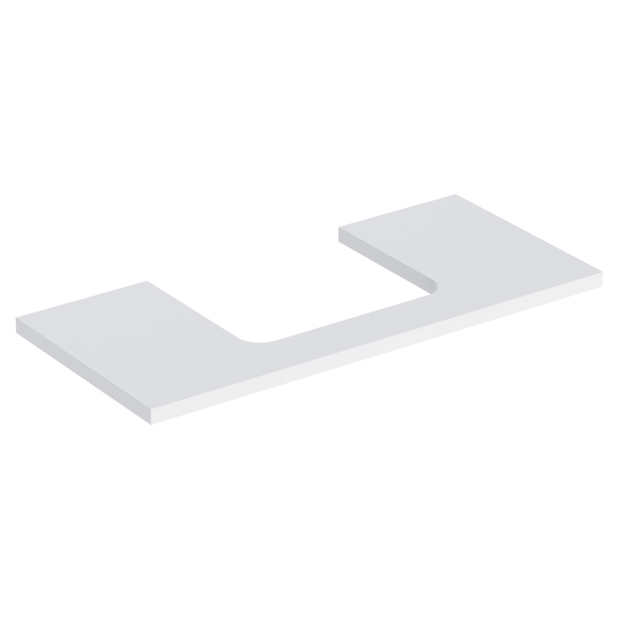Plaque de recouvrement ONE
105,0 x 3,0 x 47,0 cm
pour lavabo à poser découpe au
centre