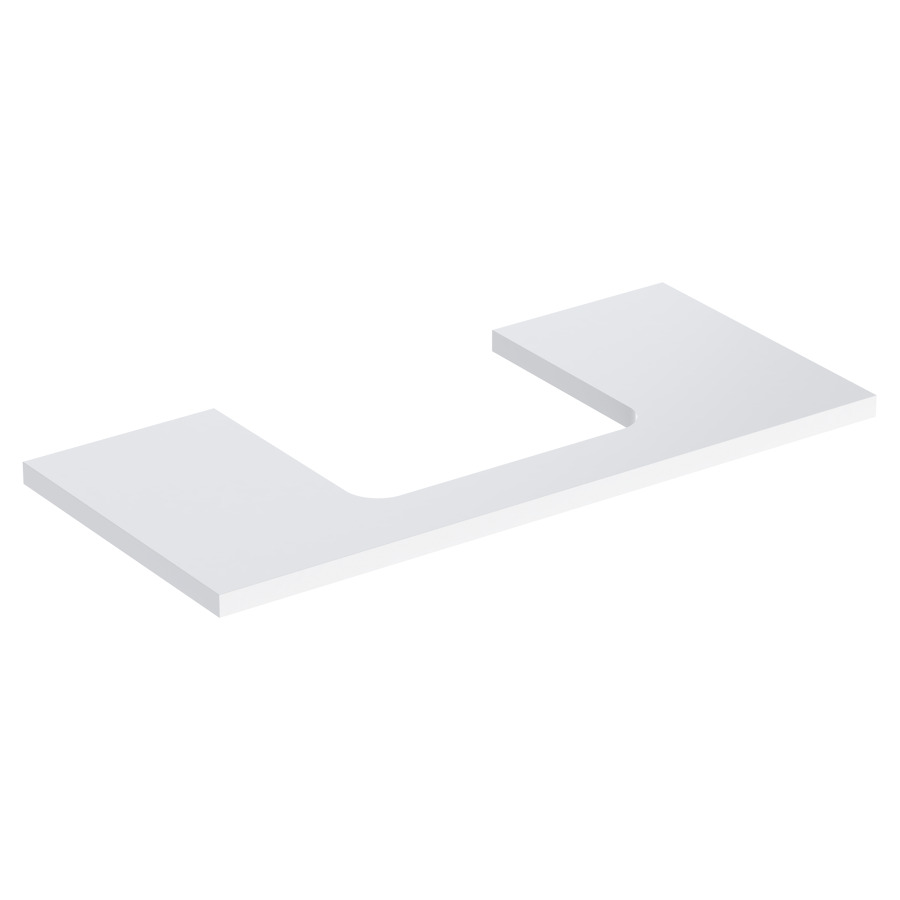 Plaque de recouvrement ONE
105,0 x 3,0 x 47,0 cm
pour lavabo à poser découpe au
centre