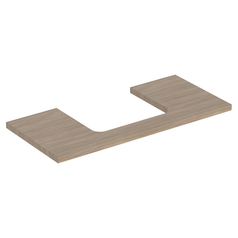Plaque de recouvrement ONE
105,0 x 3,0 x 47,0 cm
pour lavabo à poser découpe au
centre