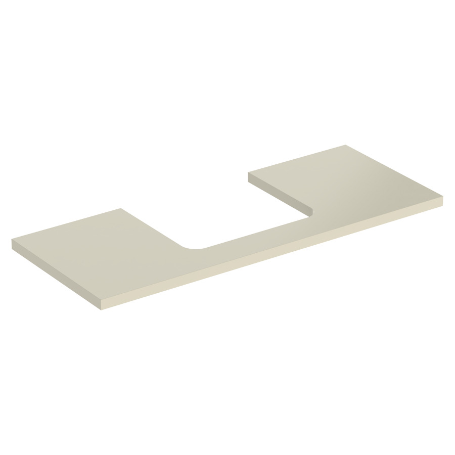 Plaque de recouvrement ONE
120,0 x 3,0 x 47,0 cm
pour lavabo à poser découpe au
centre