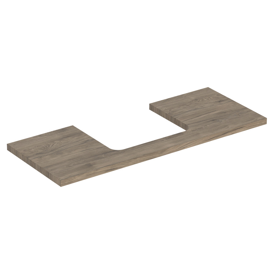 Plaque de recouvrement ONE
120,0 x 3,0 x 47,0 cm
pour lavabo à poser découpe au
centre