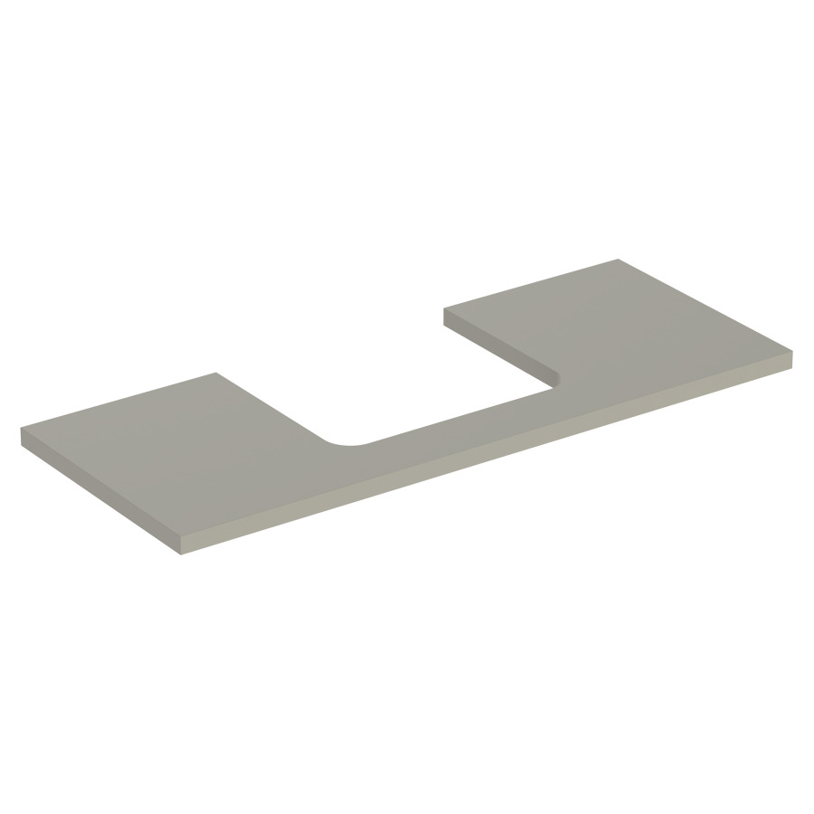 Plaque de recouvrement ONE
120,0 x 3,0 x 47,0 cm
pour lavabo à poser découpe au
centre
