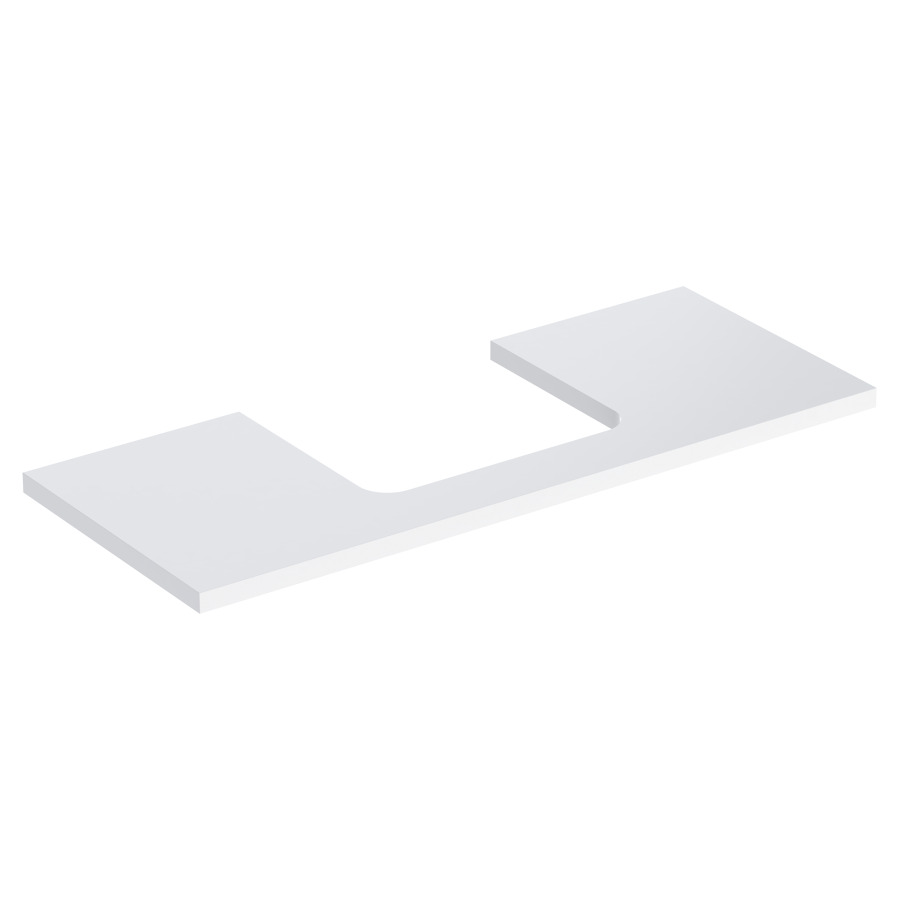 Plaque de recouvrement ONE
120,0 x 3,0 x 47,0 cm
pour lavabo à poser découpe au
centre