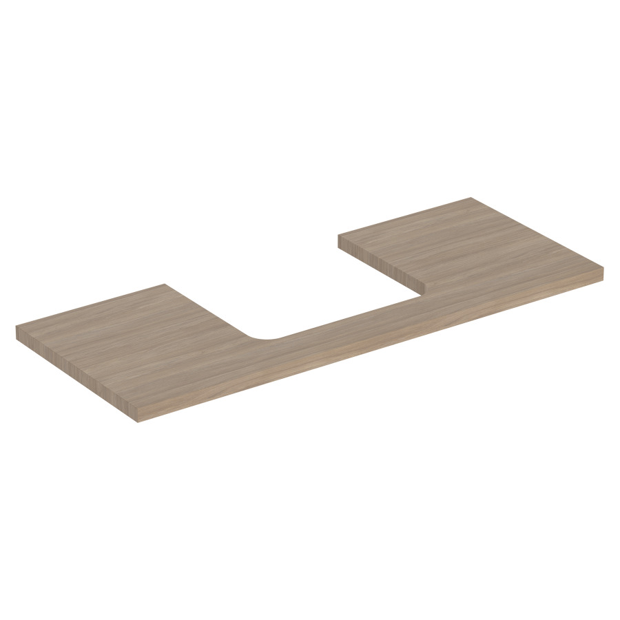 Plaque de recouvrement ONE
120,0 x 3,0 x 47,0 cm
pour lavabo à poser découpe au
centre