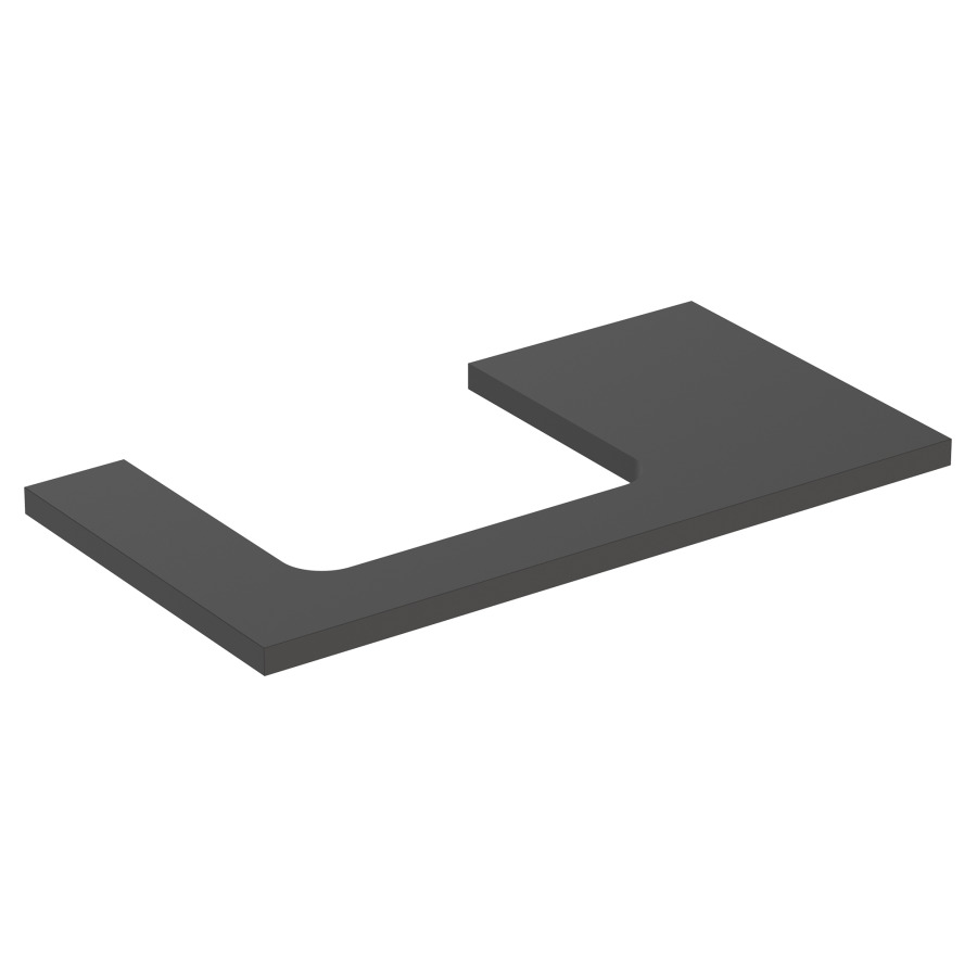 Plaque de recouvrement ONE
90,0 x 3,0 x 47,0 cm
pour lavabo à poser découpe à
gauche