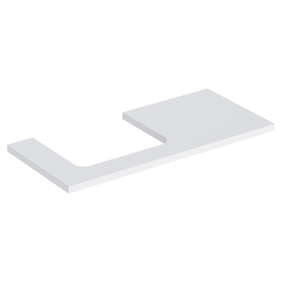 Plaque de recouvrement ONE
105,0 x 3,0 x 47,0 cm
pour lavabo à poser découpe à
gauche