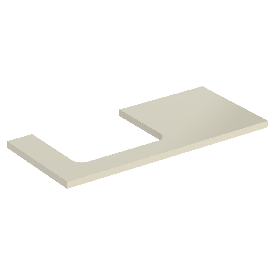 Plaque de recouvrement ONE
105,0 x 3,0 x 47,0 cm
pour lavabo à poser découpe à
gauche