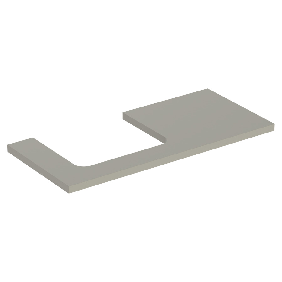 Plaque de recouvrement ONE
105,0 x 3,0 x 47,0 cm
pour lavabo à poser découpe à
gauche