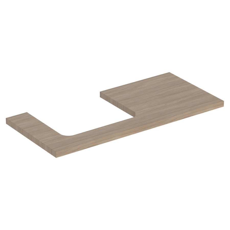 Plaque de recouvrement ONE
105,0 x 3,0 x 47,0 cm
pour lavabo à poser découpe à
gauche