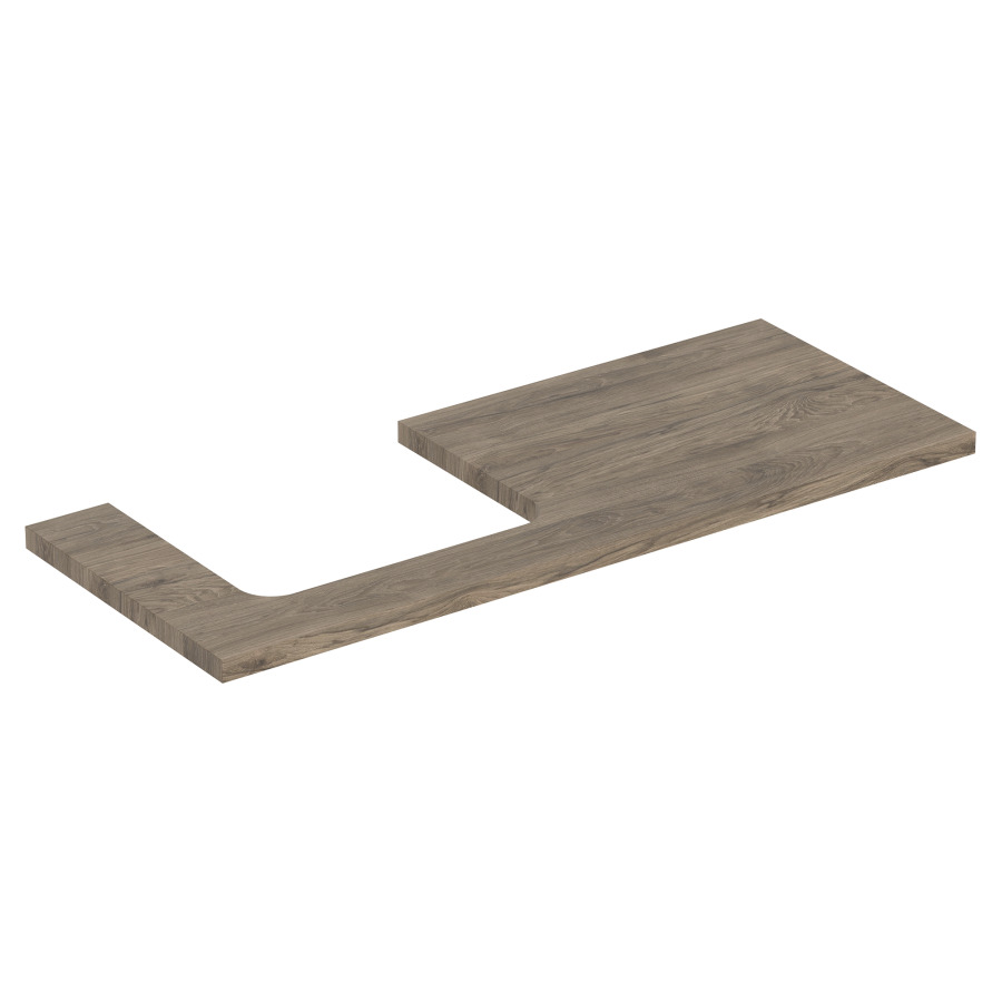 Plaque de recouvrement ONE
120,0 x 3,0 x 47,0 cm
pour lavabo à poser découpe à
gauche