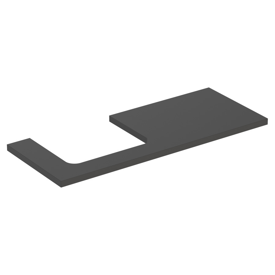 Plaque de recouvrement ONE
120,0 x 3,0 x 47,0 cm
pour lavabo à poser découpe à
gauche