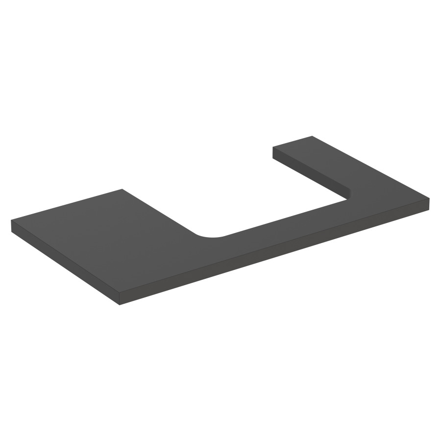 Plaque de recouvrement ONE
90,0 x 3,0 x 47,0 cm
pour lavabo à poser découpe à
droite