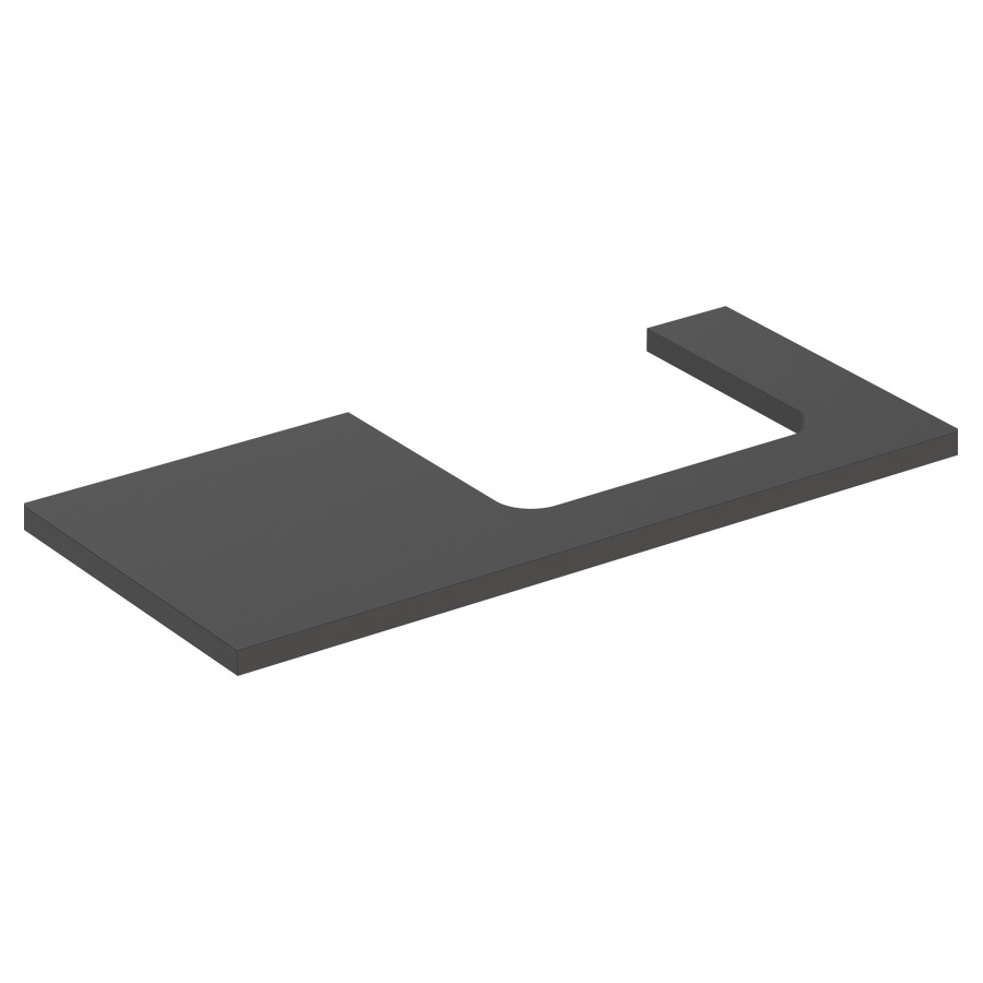 Plaque de recouvrement ONE
105,0 x 3,0 x 47,0 cm
pour lavabo à poser découpe à
droite