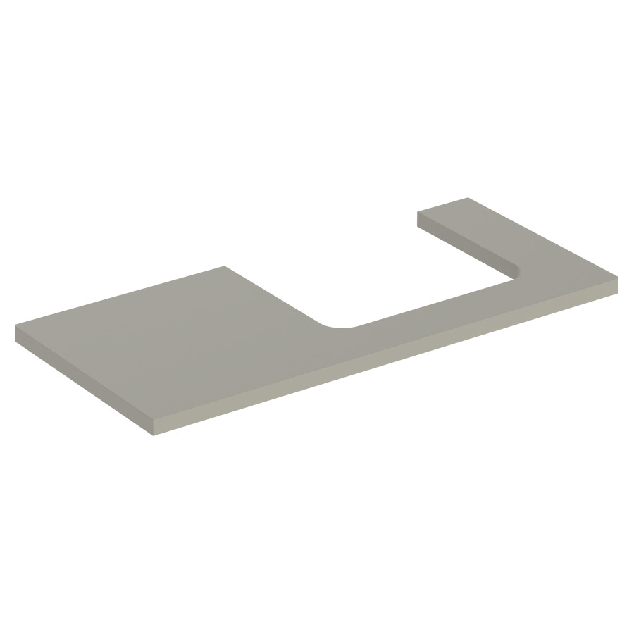 Plaque de recouvrement ONE
105,0 x 3,0 x 47,0 cm
pour lavabo à poser découpe à
droite