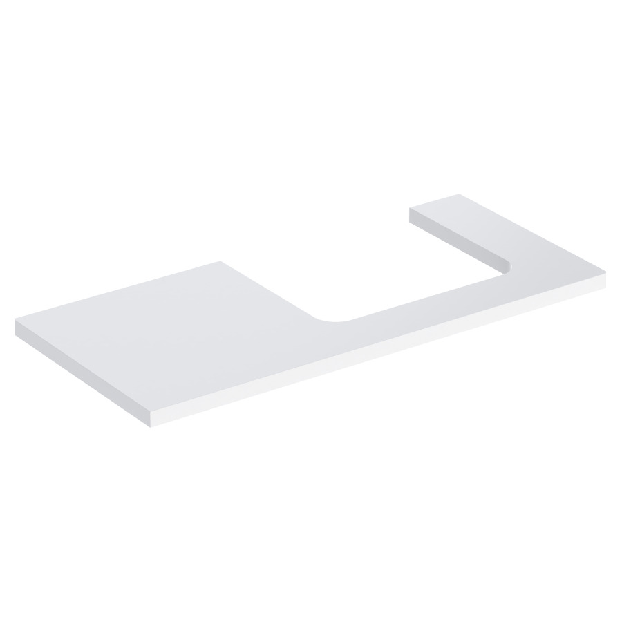 Plaque de recouvrement ONE
105,0 x 3,0 x 47,0 cm
pour lavabo à poser découpe à
droite